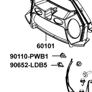 60101-ALC1-E00-F1P PANEL TRIM FR FENDER — diagram cutout