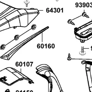 60160-ALC1-E00-F1P PANEL L TRIM — diagram cutout