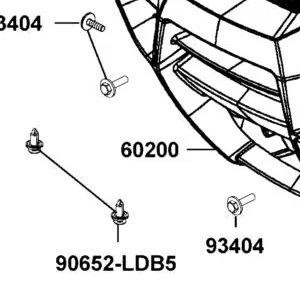 60200-ALC1-E00-N1R MUDGUARD FRONT (Black) — diagram cutout