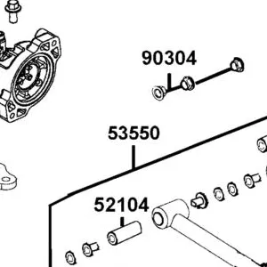53550-ALC1-E01-MAS A-ARM ASSY FRONT LOWER L — diagram cutout