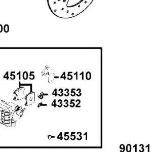 45110-ALC1-305 BRACKET — diagram cutout