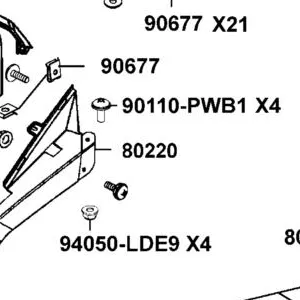 80220-ALC1-E00-N1R MUDGUARD L RR SIDE (Black) — diagram cutout