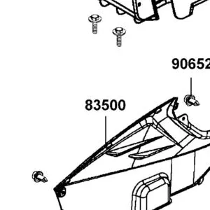 83500-ALC1-M00-N1R COVER R SIDE (Black) — diagram cutout
