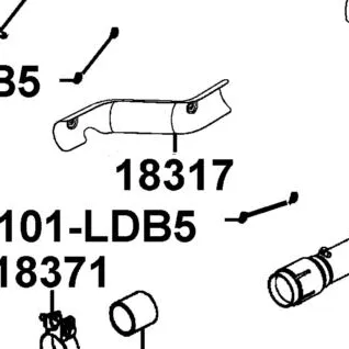 18317-ALC1-E00 PROTECTOR A COMP MUFFLER — diagram cutout