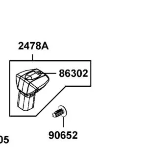86302-ALC1-E00-T01 EMB GEAR REVEAL CHANGE — diagram cutout