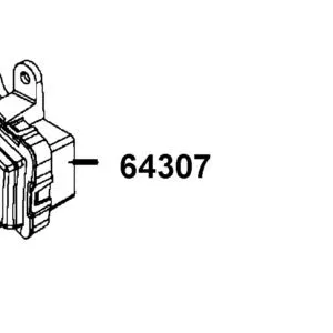 64307-ALC1-900-N1R COVER R WINKER (Black) — diagram cutout