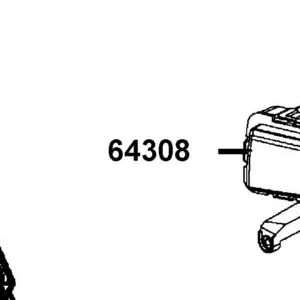 64308-ALC1-900-N1R COVER L WINKER (Black) — diagram cutout