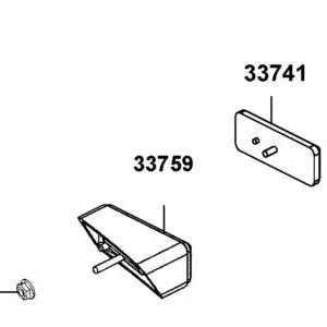 33759-ALC1-E00 PACKING L REPLECTOR RR — diagram cutout