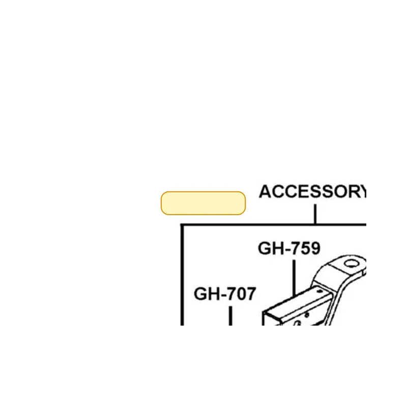 GH-707-B0 HITCH PIN — diagram cutout