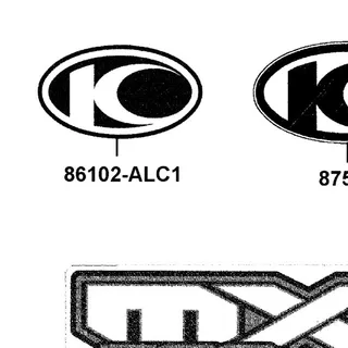 86102-ALC1-E01-T01 STRIPE K-LOGO — diagram cutout