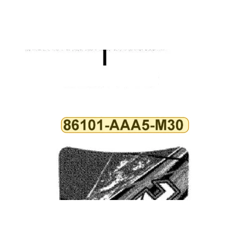 86101-AAA5-M30-T07 STRIPE FR PANEL — diagram cutout