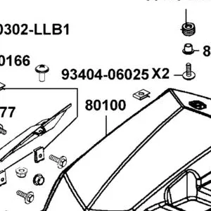 80100-ALC1-E00-CHR FENDER,REAR — diagram cutout