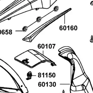 60107-ALC1-E00-YSR LID L TOOL BOX — diagram cutout