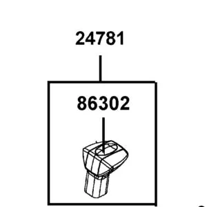 86302-ALC1-E00 EMB GEAR REVEAL CHANGE — diagram cutout