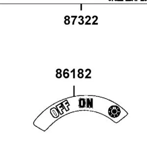 86182-ALC1-MVV-T01 SW LABEL — diagram cutout