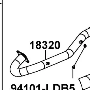 18320-AEF2-E00 PIPE EXHAUST — diagram cutout