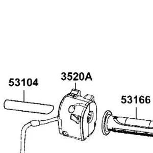 3520A-AGA8-M05 SW ASS'Y LH HANDLE COMP — diagram cutout