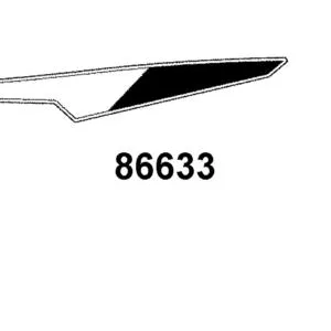 86633-AKG9-E00-T02 STRIPE L RR FENDER — diagram cutout