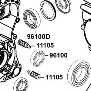 11105-LKM5-E00 LONG RUB BUSH ENG HANGER — diagram cutout