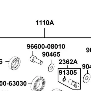1110A-LKM5-305 CRANK CASE R/L ASSY — diagram cutout