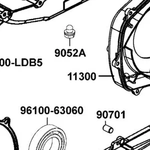 11300-LKM5-E00 COVER L SIDE — diagram cutout