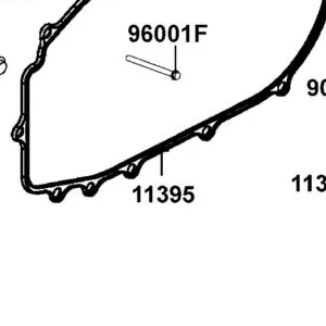 11395-LKM5-E00 GASKET L COVER @A — diagram cutout