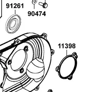 11398-LKM5-E00 GASKET CVT CASE REAR — diagram cutout