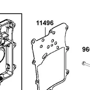 11496-LKM5-E00 GASKET. R CASE CAP — diagram cutout