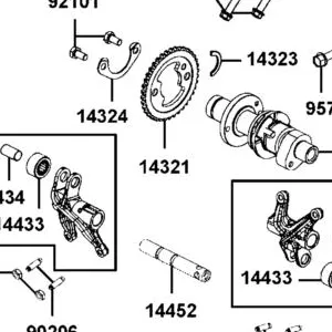 14321-LKM5-E00 SPROCKET CAM SHAFT — diagram cutout