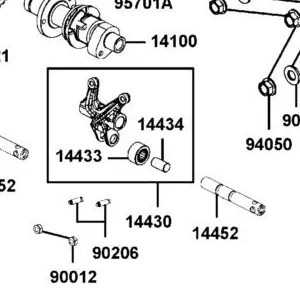 14430-LKM5-E00 ARM COMP IN VALVE ROCKER — diagram cutout