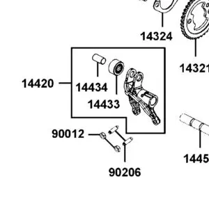 14433-LKM5-E00 ARM VALVE ROCKER — diagram cutout