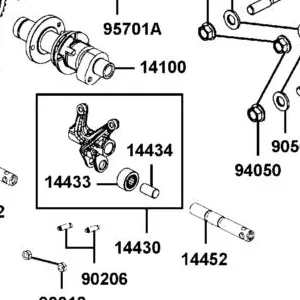 14434-LKM5-E00 PIN. ROCKER ARM — diagram cutout