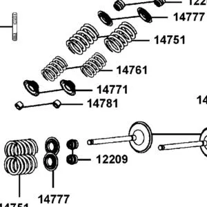 14781-LKM5-E00 COTTER VALVE — diagram cutout
