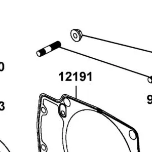 12191-LKM5-E00 GASKET CYLINDER @A — diagram cutout
