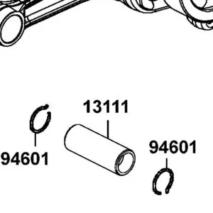 13111-LKM5-E00 PIN PISTON — diagram cutout