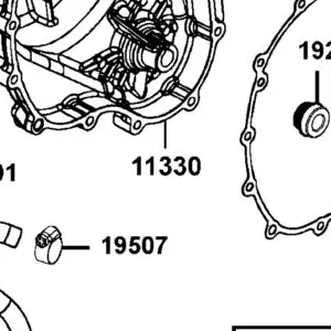 11330-LKM5-E00 COVER COMP R CRANK CASE — diagram cutout