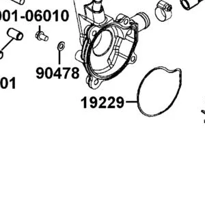 19229-LKM5-E00 O-RING. WATER PUMP — diagram cutout