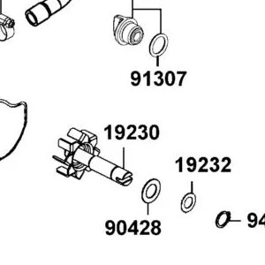 19230-LKM5-E00 ASSY WATER PUMP — diagram cutout