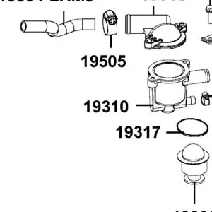 19310-LKM5-E00 CASE COMP THERMOSTAT — diagram cutout