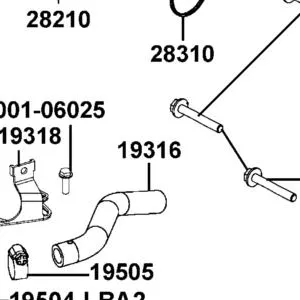 19316-LKM5-E00 HOSE THERMOSTAT — diagram cutout