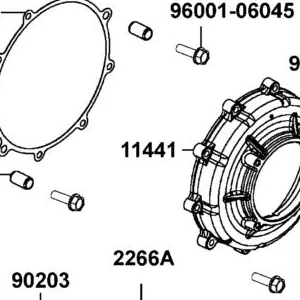 11441-LKM5-E00 COVER CLUTCH — diagram cutout