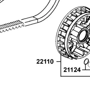 22110-LKM5-E00 FACE COMP MOVABLE DRIVE — diagram cutout