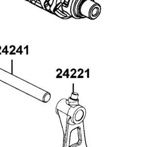 24221-ZVA6-M00 FORK LEFT GEAR SHIFT — diagram cutout