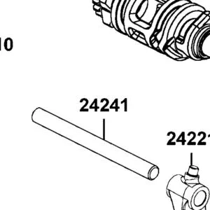24241-LKM5-E00 SHAFT GEAR SHIFT FORK GUIDE — diagram cutout