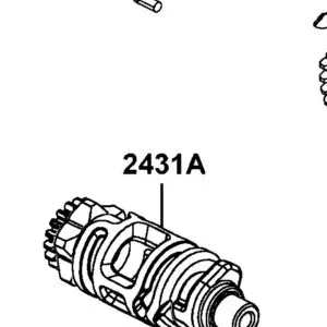 2431A-LKM5-E00 DRUM ASSY GEAR SHIFT — diagram cutout