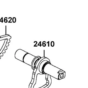 24610-LKM5-E00 SPINDLE COMP GEAR SHIFT — diagram cutout