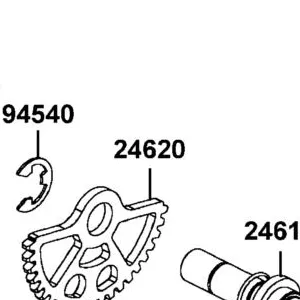 24620-LKM5-E00 PLATE COMP GEAR SHIFT — diagram cutout