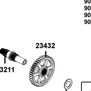 23432-LKM5-E00 GEAR FINAL — diagram cutout