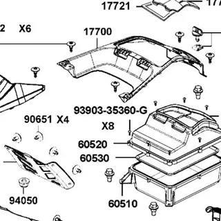 93903-35360-G SCREW TAPPING 5*16 — diagram cutout