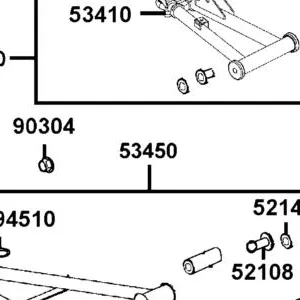 53450-AGA8-E00-N8S A-ARM ASSY .FR LOWER RH — diagram cutout